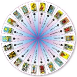 tarot card readings free android application logo